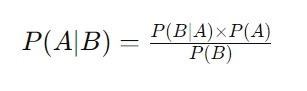 formula teorema de bayes
