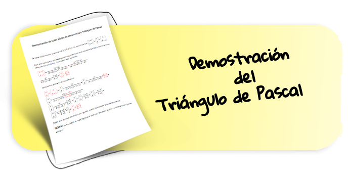 demostración del triangulo de pascal